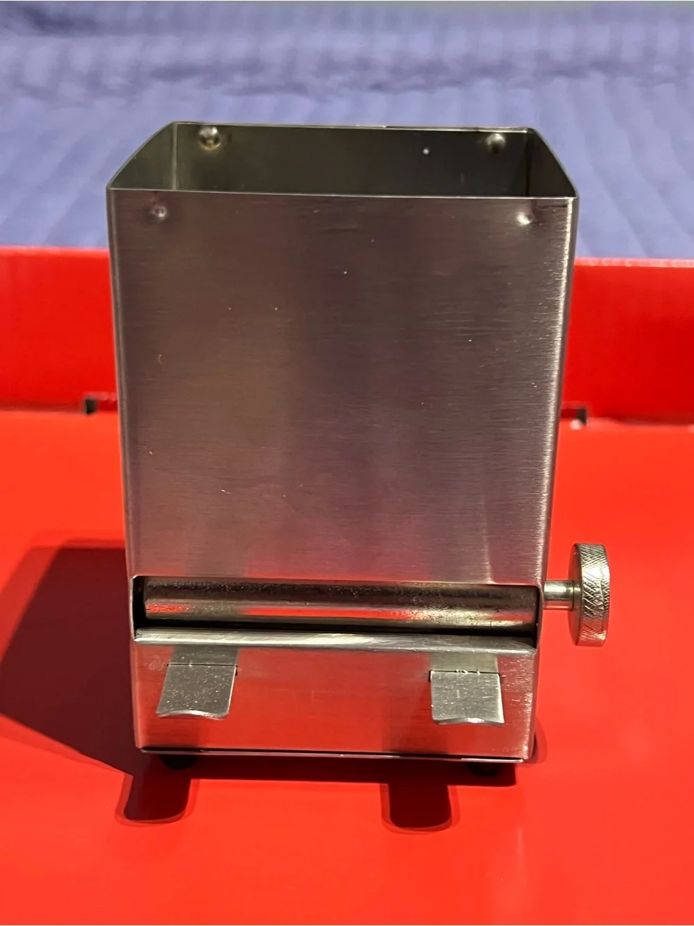 Stainless Steel Countertop toothpick Dispenser with Adjustment Knob